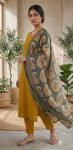LATEST REYON PLAIN WORK TOP BOTTOM WITH DUPATTA OFFICE WEAR WHOLESALE PRICE ETHNIC GARMENT (3)