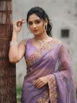 LATEST TWIL NET EMBROIDERY WITH CUTWORK SAREE WITH UNSTITCHED BLOUSE WEDDING WEAR WHOLESALE PRICE ETHNIC GARMENT (2)