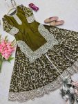 LUXURY FANDY SILK EMBROIDERY THREADS AND SEQUINS WORK TOP PALAZZO WITH DUPATTA WEDDING WEAR WHOLESALE PRICE ETHNIC GARMENT (3)