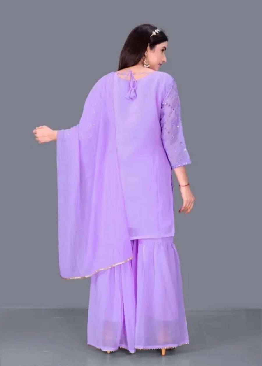 LUXURY GEORGETTE EMBROIDERY WORK TOP PALAZZO WITH DUPATTA DAILY WEAR WHOLESALE PRICE ETHNIC GARMENT (14)