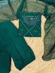 LUXURY GEORGETTE EMBROIDERY WORK TOP PALAZZO WITH DUPATTA DAILY WEAR WHOLESALE PRICE ETHNIC GARMENT (20)
