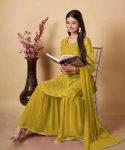 LUXURY GEORGETTE EMBROIDERY WORK TOP PALAZZO WITH DUPATTA DAILY WEAR WHOLESALE PRICE ETHNIC GARMENT (3)