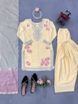 LUXURY REYON THRED WITH SEQUNCE WORK TOP BOTTOM AND DUPATTA SEASONABLE WEAR WHOLESALE PRICE ETHNIC GARMENT (2)