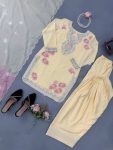 LUXURY REYON THRED WITH SEQUNCE WORK TOP BOTTOM AND DUPATTA SEASONABLE WEAR WHOLESALE PRICE ETHNIC GARMENT (2)