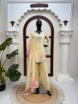 LUXURY REYON THRED WITH SEQUNCE WORK TOP BOTTOM AND DUPATTA SEASONABLE WEAR WHOLESALE PRICE ETHNIC GARMENT (2)