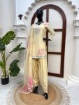 LUXURY REYON THRED WITH SEQUNCE WORK TOP BOTTOM AND DUPATTA SEASONABLE WEAR WHOLESALE PRICE ETHNIC GARMENT (2)