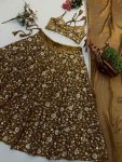 MODERN FANDY SILK EMBROIDERY SEQUENCE LEHENGA CHOLI WITH DUPATTA PARTY WEAR WHOLESALE PRICE ETHNIC GARMENT (3)
