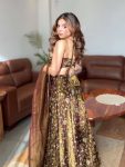 MODERN FANDY SILK EMBROIDERY SEQUENCE LEHENGA CHOLI WITH DUPATTA PARTY WEAR WHOLESALE PRICE ETHNIC GARMENT (3)
