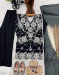MODERN GEORGETTE EMBROIDERY SEQUENCE WORK KID’S TOP PALAZZO WITH DUPATTA CASUAL WEAR WHOLESALE PRICE ETHNIC GARMENT (6)