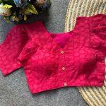 MODERN HAKOBA COTTON  READY TO WEAR BLOUSE PINK