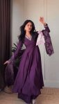 MODERN JALPARI SILK SEQUINS WORK GOWN PALAZZO WITH DUPATTA SEASONABLE WEAR WHOLESALE PRICE ETHNIC GARMENT (3)