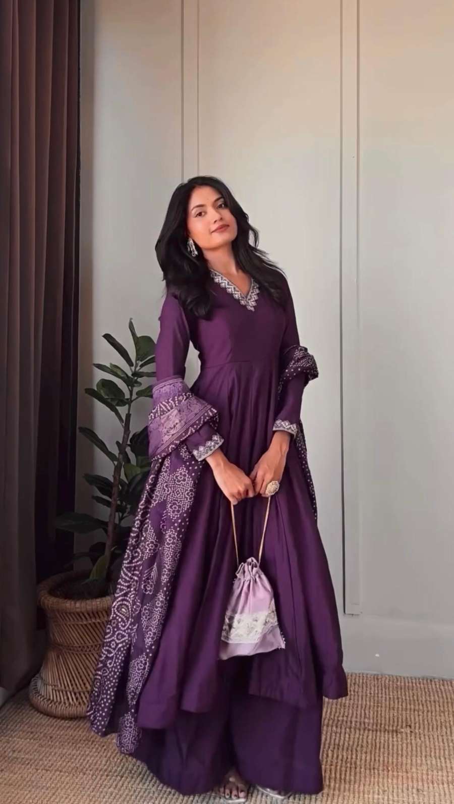 MODERN JALPARI SILK SEQUINS WORK GOWN PALAZZO WITH DUPATTA SEASONABLE WEAR WHOLESALE PRICE ETHNIC GARMENT (5)