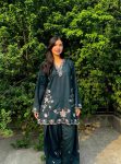 MODERN PREMIUM FRENCH CRAPE THREAD EMBROIDERY WORK CO-ORD SET DAILY WEAR WHOLESALE PRICE ETHNIC GARMENT (4)