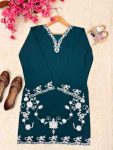 MODERN PREMIUM FRENCH CRAPE THREAD EMBROIDERY WORK CO-ORD SET DAILY WEAR WHOLESALE PRICE ETHNIC GARMENT (4)