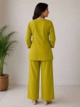 MODERN RAYON SLUB EMBROIDERY WORK CO-ORD SET OFFICE WEAR WHOLESALE PRICE ETHNIC GARMENT (2)