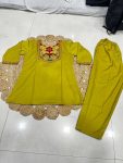 MODERN RAYON SLUB EMBROIDERY WORK CO-ORD SET OFFICE WEAR WHOLESALE PRICE ETHNIC GARMENT (2)