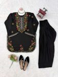 MODERN RAYON THREAD WORK CO-ORD SET OFFICE WEAR WHOLESALE PRICE ETHNIC GARMENT (6)