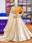 MODERN SHIMMER EMBROIDERY THREAD & SEQUENCE WORK LEHENGA CHOLI WITH DUPATTA PARTY WEAR WHOLESALE PRICE ETHNIC GARMENT (3)