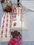 MODERN STAR GEORGETTE EMBROIDERY SEQUENCE WORK TOP PALAZZO WITH DUPATTA FESTIVE WEAR WHOLESALE PRICE ETHNIC GARMENT (10)
