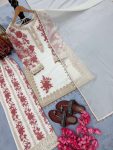 MODERN STAR GEORGETTE EMBROIDERY SEQUENCE WORK TOP PALAZZO WITH DUPATTA FESTIVE WEAR WHOLESALE PRICE ETHNIC GARMENT (10)