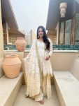 MODERN VICHITRA SILK EMBROIDERY SEQUENCE WORK TOP SHARARA WITH DUPATTA WHOLESALE PRICE ETHNIC GARMENT (11)