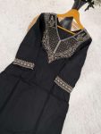 MODERN VISCOSE RAYON SLUB SEQUENCE CODING EMBROIDERY WORK TOP BOTTOM WITH DUPATTA DAILY WEAR WHOLESALE PRICE ETHNIC GARMENT (16)