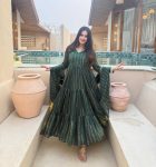 MOST PICKED BROCADE FABRIC PLAIN WORK ANARKALI DRESS BOTTOM WITH DUPATTA FESTIVAL WEAR WHOLESALE PRICE ETHNIC GARMENT (27)