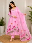 MOST PICKED CHINON HAND WORK TOP BOTTOM WITH DUPATTA BABY PINK
