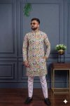 NEW ARRIVAL RAYON DIGITAL WORK KURTA WITH PAYJAMA MULTI