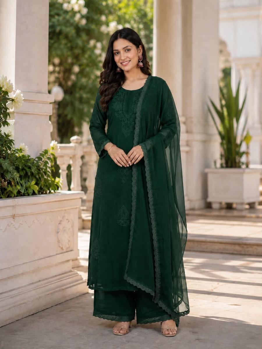 RICH LOOK GEORGETTE EMBROIDERY WORK TOP PALAZZO WITH DUPATTA FESTIVE WEAR WHOLESALE PRICE ETHNIC GARMENT (1)