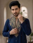 RICH LOOK LACHKA GOLD EMBROIDERY KURTA PENT WEDDING WEAR WHOLESALE PRICE ETHNIC GARMENT (1)