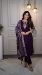 RICH LOOK ROMAN SILK EMBROIDERY WORK TOP BOTTOM WITH DUPATTA DAILY WEAR WHOLESALE PRICE ETHNIC GARMENT (5)
