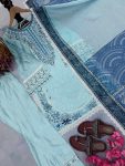 RICH LOOK SATIN RAYON EMBROIDERY WORK WITH FANCY GPU LACE BORDER WORK TOP PATIYALA WITH DUPATTA FESTIVE WEAR WHOLESALE PRICE ETHNIC GARMENT (9)