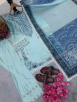 RICH LOOK SATIN RAYON EMBROIDERY WORK WITH FANCY GPU LACE BORDER WORK TOP PATIYALA WITH DUPATTA FESTIVE WEAR WHOLESALE PRICE ETHNIC GARMENT (9)