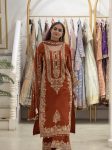 TRENDING FAUX GEORGETTE EMBROIDERY SEQUENCE WORK TOP PALAZZO WITH DUPATTA FESTIVE WEAR WHOLESALE PRICE ETHNIC GARMENT (8)