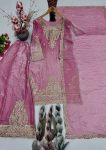 TRENDING FENDY SILK EMBROIDERY CHINE SEQUENCES WORK TOP PALAZZO WITH DUPATTA WEDDING WEAR WHOLESALE PRICE ETHNIC GARMENT (2)