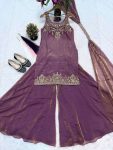TRENDING FRENDY SILK BIDS HAND WORK WITH SEQUENCE MULTI NEEDLE EMBROIDERY AND ZARI WORK TOP PALAZZO WITH DUPATTA CASUAL WEAR WHOLESALE PRICE ETHNIC GARMENT (5)
