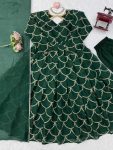 TRENDING MAL CHANDERI THRED & SEQUENCE WORK GOWN BOTTOM WITH DUPATTA FORMAL WEAR WHOLESALE PRICE ETHNIC GARMENT (8)