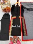 TRENDING PURE MUL CHANDHERI EMBROIDERY SEQUENCE WORK TOP BOTTOM WITH DUPATTA DAILY WEAR WHOLESALE PRICE ETHNIC GARMENT (5)
