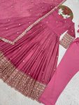 TRENDING RANGOLI CRUSH SILK EMBROIDERY AND SEQUENCE WORK GOWN BOTTOM WITH DUPATTA FESTIVAL WEAR WHOLESALE PRICE ETHNIC GARMENT (4)