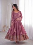 TRENDING RANGOLI CRUSH SILK EMBROIDERY AND SEQUENCE WORK GOWN BOTTOM WITH DUPATTA FESTIVAL WEAR WHOLESALE PRICE ETHNIC GARMENT (4)