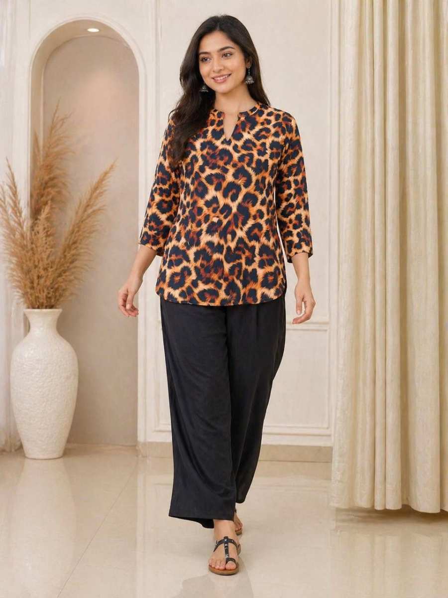 TRENDING RAYON SLUB DIGITAL PRINT TOP PALAZZO SET DAILY WEAR WHOLESALE PRICE ETHNIC GARMENT (5)