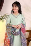 TRENDING ROMAN LACE PATTI BORDER TOP BOTTOM WITH DUPATTA CASUAL WEAR WHOLESALE PRICE ETHNIC GARMENT (10)