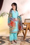 TRENDING ROMAN LACE PATTI BORDER TOP BOTTOM WITH DUPATTA CASUAL WEAR WHOLESALE PRICE ETHNIC GARMENT (3)