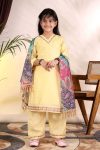 TRENDING ROMAN LACE PATTI BORDER TOP BOTTOM WITH DUPATTA CASUAL WEAR WHOLESALE PRICE ETHNIC GARMENT (6)