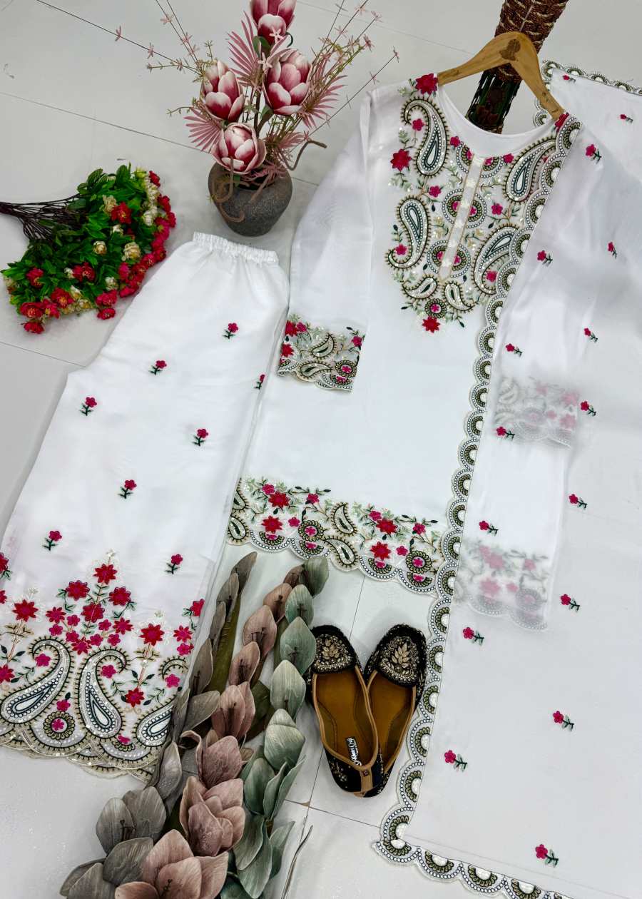 TRENDING ROMAN SILK EMBROIDERY SEQUENCES AND FANCY CUT WORK TOP PALAZZO WITH DUPATTA FESTIVAL WEAR WHOLESALE PRICE ETHNIC GARMENT (14)