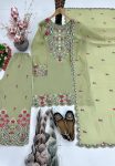 TRENDING ROMAN SILK EMBROIDERY SEQUENCES AND FANCY CUT WORK TOP PALAZZO WITH DUPATTA FESTIVAL WEAR WHOLESALE PRICE ETHNIC GARMENT (30)