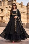 TRENDING VICHITRA SILK EMBROIDERY WORK TOP LEHENGA WITH DUPATTA WEDDING WEAR WHOLESALE PRICE ETHNIC GARMENT (4)