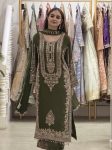 2TRENDING FAUX GEORGETTE EMBROIDERY SEQUENCE WORK TOP PALAZZO WITH DUPATTA FESTIVE WEAR WHOLESALE PRICE ETHNIC GARMENT (30)