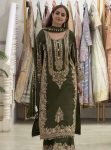 2TRENDING FAUX GEORGETTE EMBROIDERY SEQUENCE WORK TOP PALAZZO WITH DUPATTA FESTIVE WEAR WHOLESALE PRICE ETHNIC GARMENT (30)